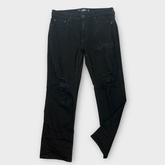 Hollister Black Distressed Vintage Straight Jeans - Picture 2 of 7